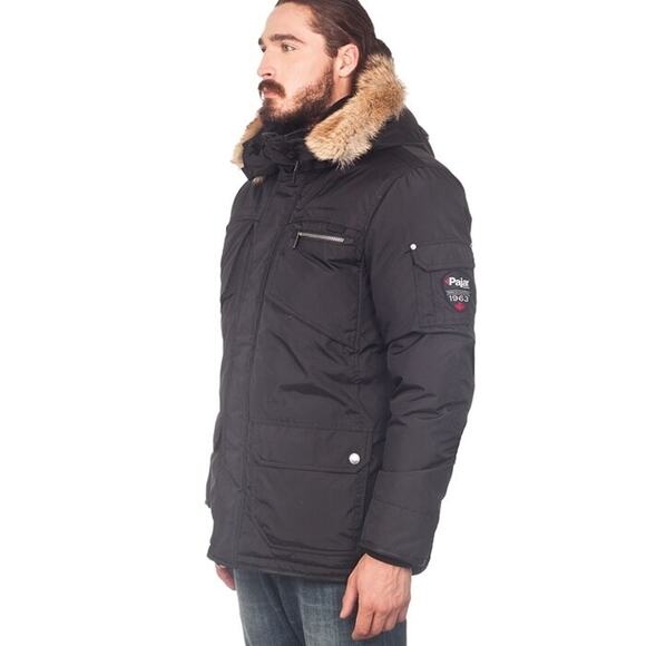 PAJAR CANADA GREEN NYLON COYOTE FUR HOODIE WINTER JAMES GOOSE DOWN JACKET XXL - Picture 4 of 9